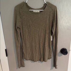 NWT Free People Be My Baby Long Sleeve Tee